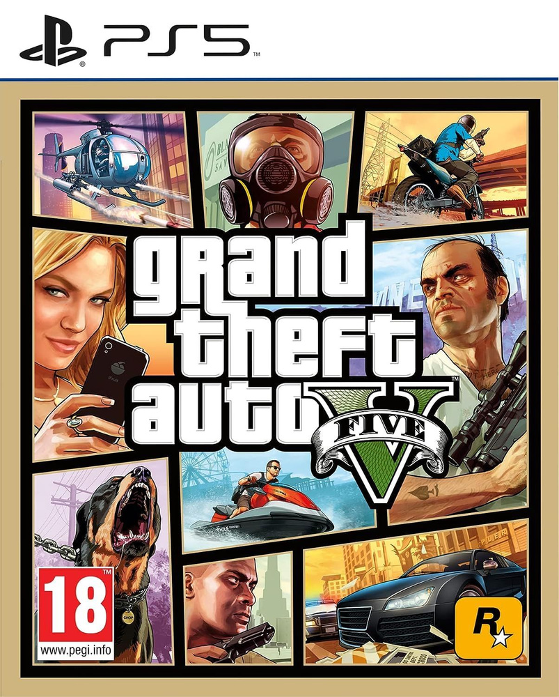 Игра Grand Theft Auto V GTA 5 (PlayStation 5, Русские субтитры)