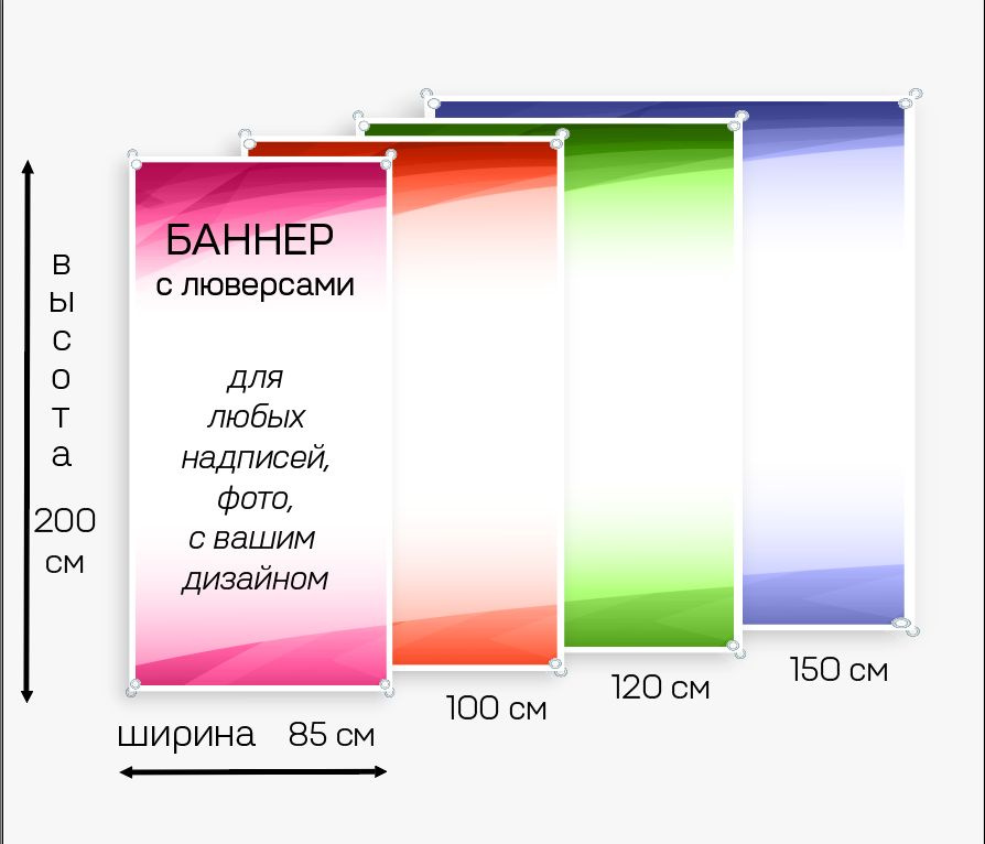 Рекламный баннер для мобильного стенда Ролл Ап (ROLL-UP) - купить с ...