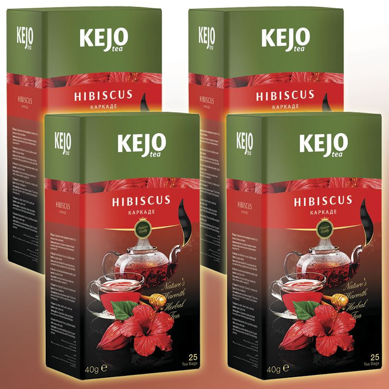 Чай в пакетиках HIBISCUS (КАРКАДЕ) 5 по 25 пак / KEJO (КЕЖО) - купить с ...