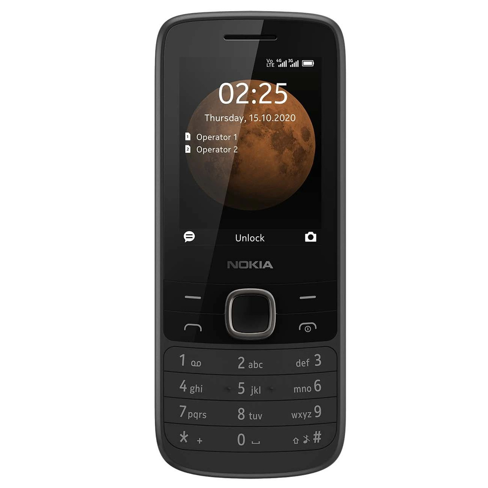 Мобильный телефон Nokia 225 4G Dual Sim Blue, черный - купить по выгодной  цене в интернет-магазине OZON (1292044519)