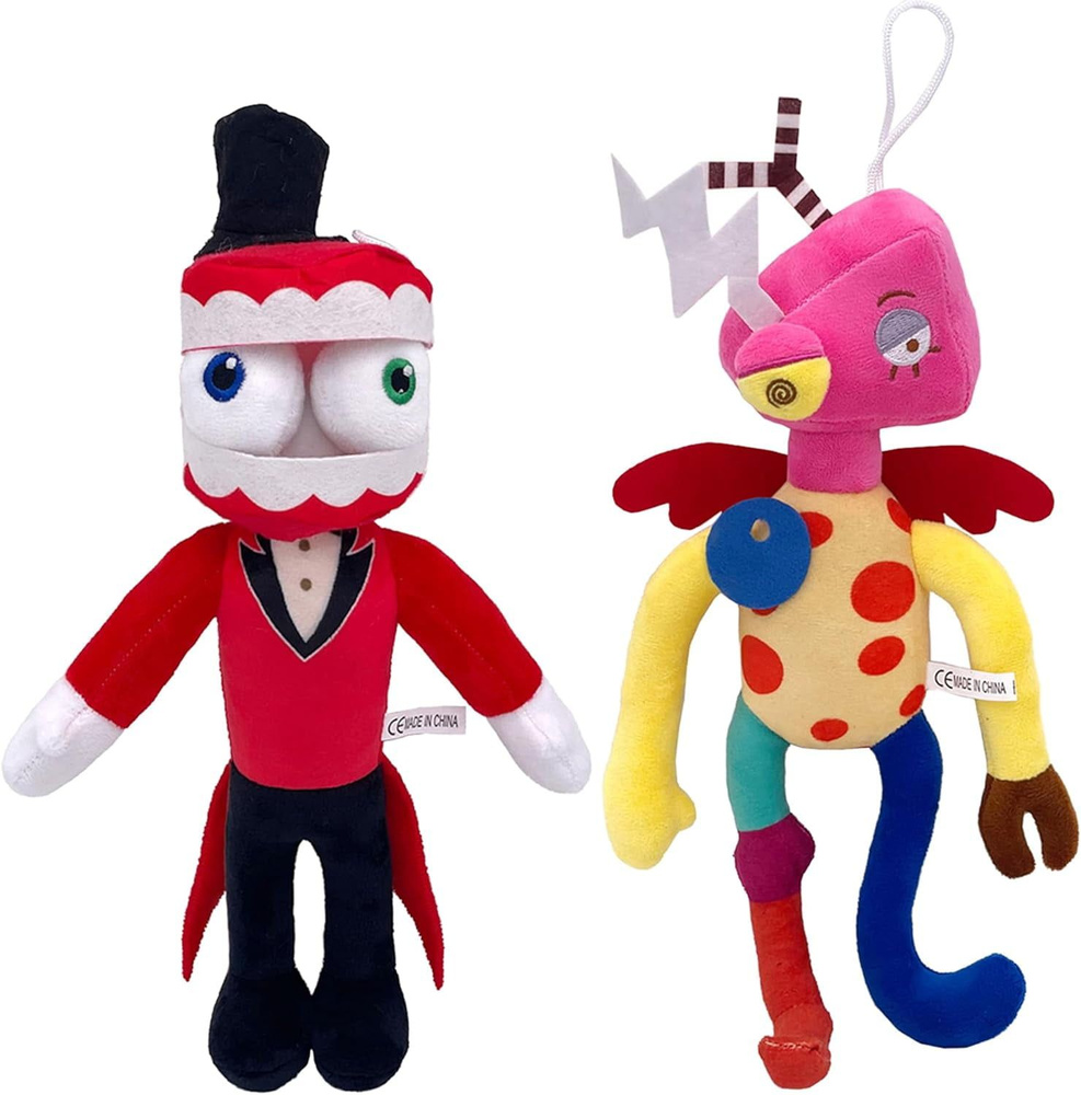 2 Шт Avast home The Amazing Digital Circus Comedy Plush, Мягкие игрушки для  животных (Caine & Zooble)