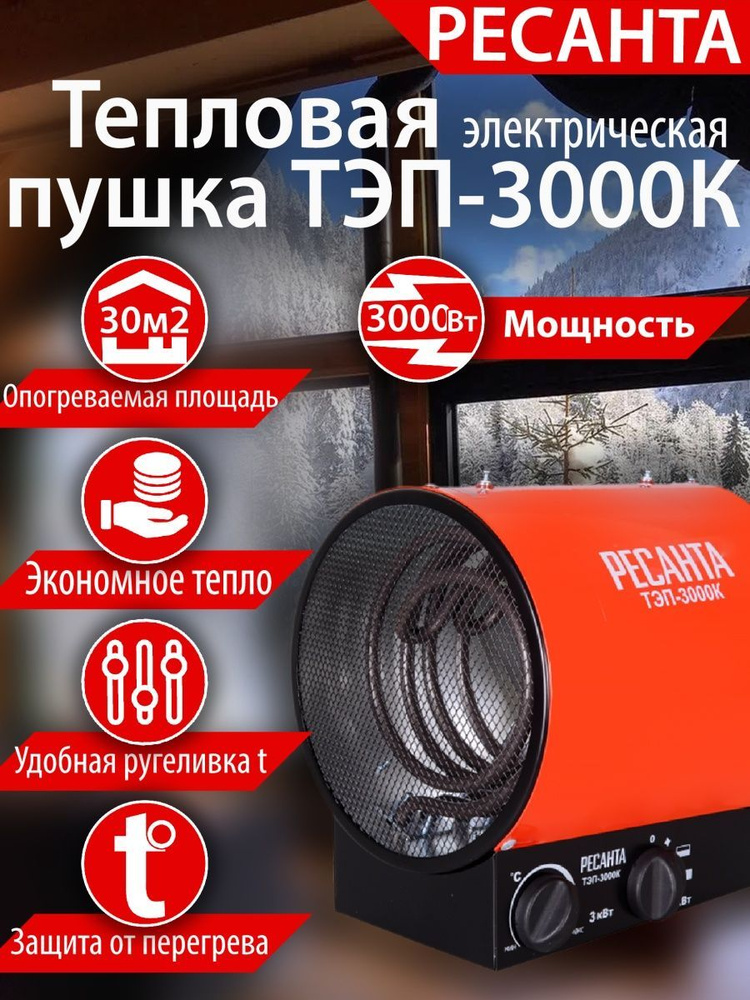 Электрическая пушка РЕСАНТА ТЭП-3000К #1