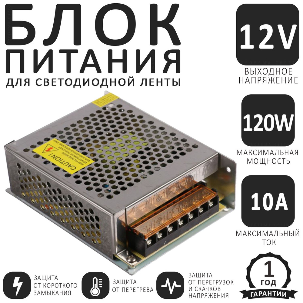 Мощный блок питания 12V/15A для эффективной работы вашей системы