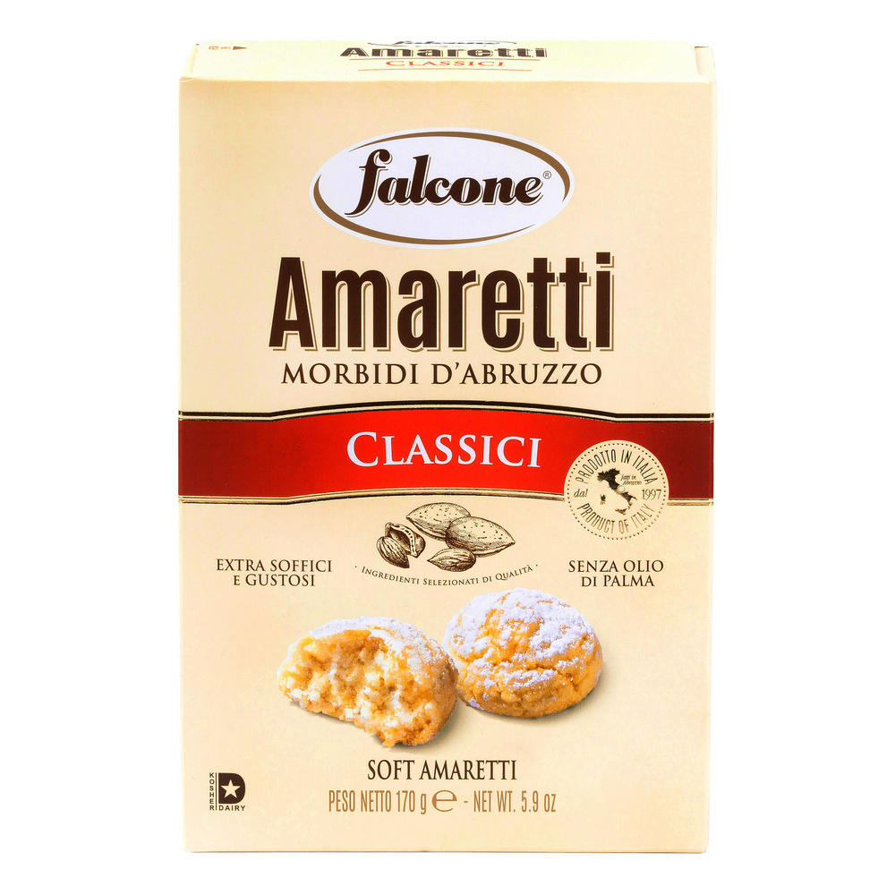 Печенье Falcone сдобное Амаретти мягкие классические 170г #1