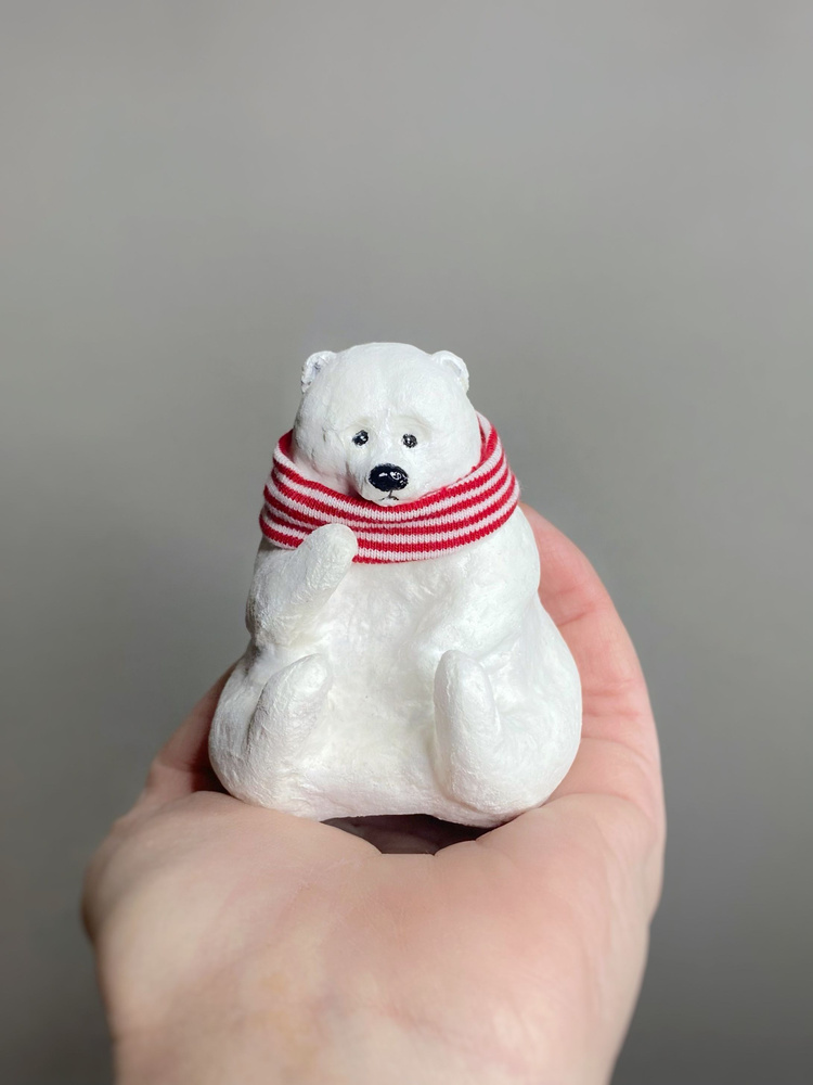 Ёлочная игрушка Медведь с хворостом
