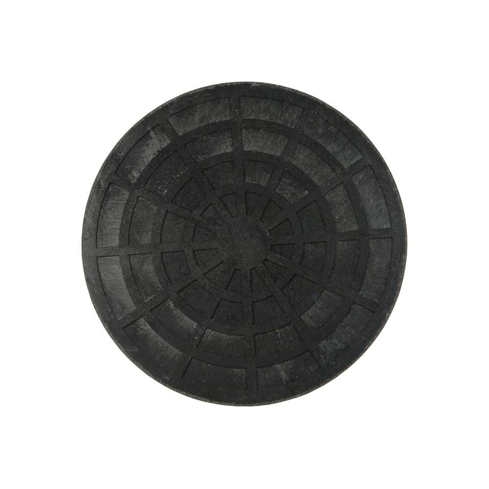 Крышка колодца 340/300 мм (внешний/внутренний) полимерпесчаная черная  #1