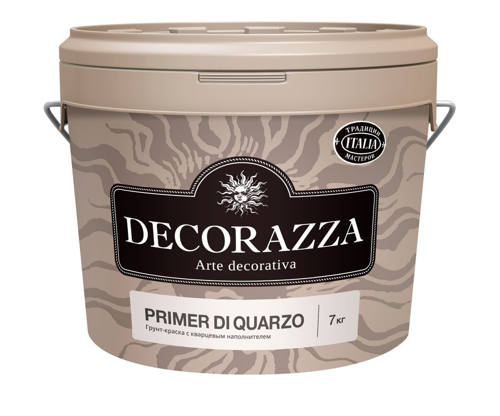 Кварцевый грунт Decorazza Primer di Quarzo под фактурные покрытия 7 кг  #1