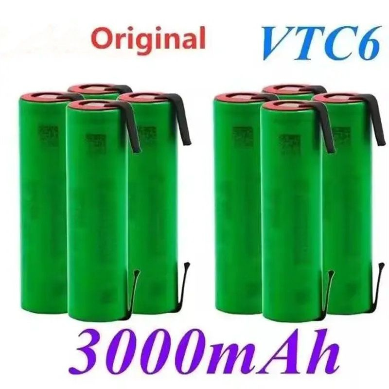 2-40 шт.Оригинальная VTC6 18650 батарея 3,7 В 3000 мАч Перезаряжаемый ...
