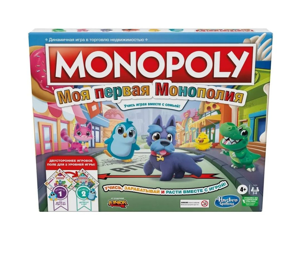 Игра настольная Hasbro Games Монополия Джуниор 2 в 1