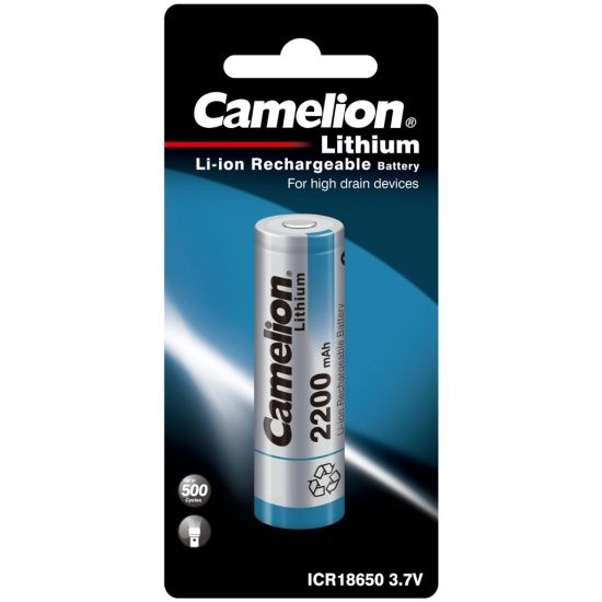 Аккумулятор Camelion 18650 2200 mAh Li-ion #1