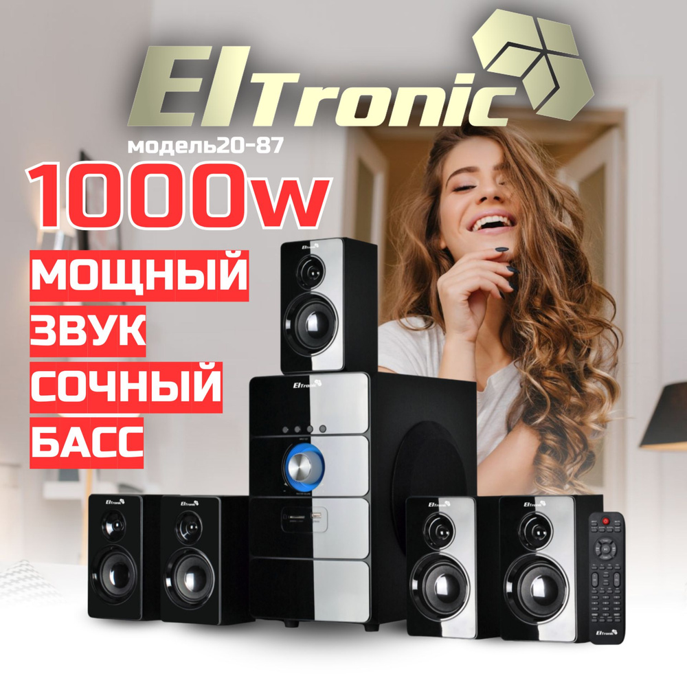 Акустическая система Eltronic 20-87 HOME SOUND, черный - купить по низким  ценам в интернет-магазине OZON (1160064708)