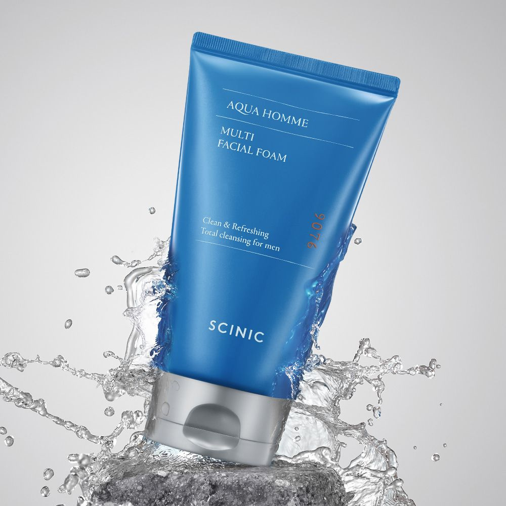 Очищающая пенка для мужчин Scinic Aqua Homme Multi Facial Foam, 150 мл ...