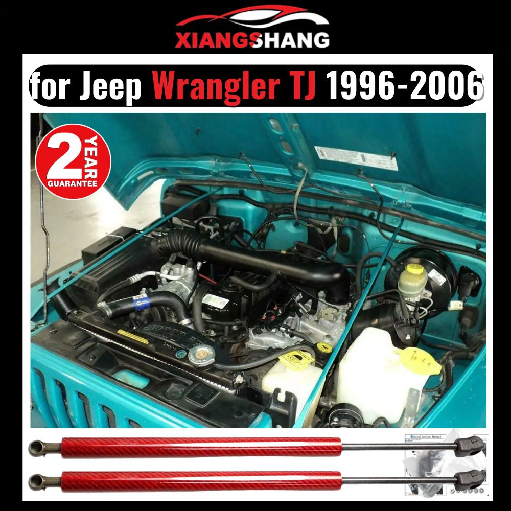 Газовые упоры капота для Jeep Wrangler TJ 1996-2006 Амортизаторы Джип  Вранглер TJ (2 шт) - XIANGSHANG арт. XIANGSHANG-MY570 - купить по выгодной  цене в интернет-магазине OZON (1336822694)