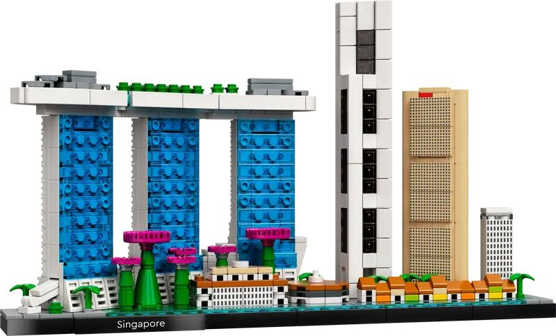 Конструктор LEGO для мальчика Сингапурская модель серии Architectural Skyline  #1