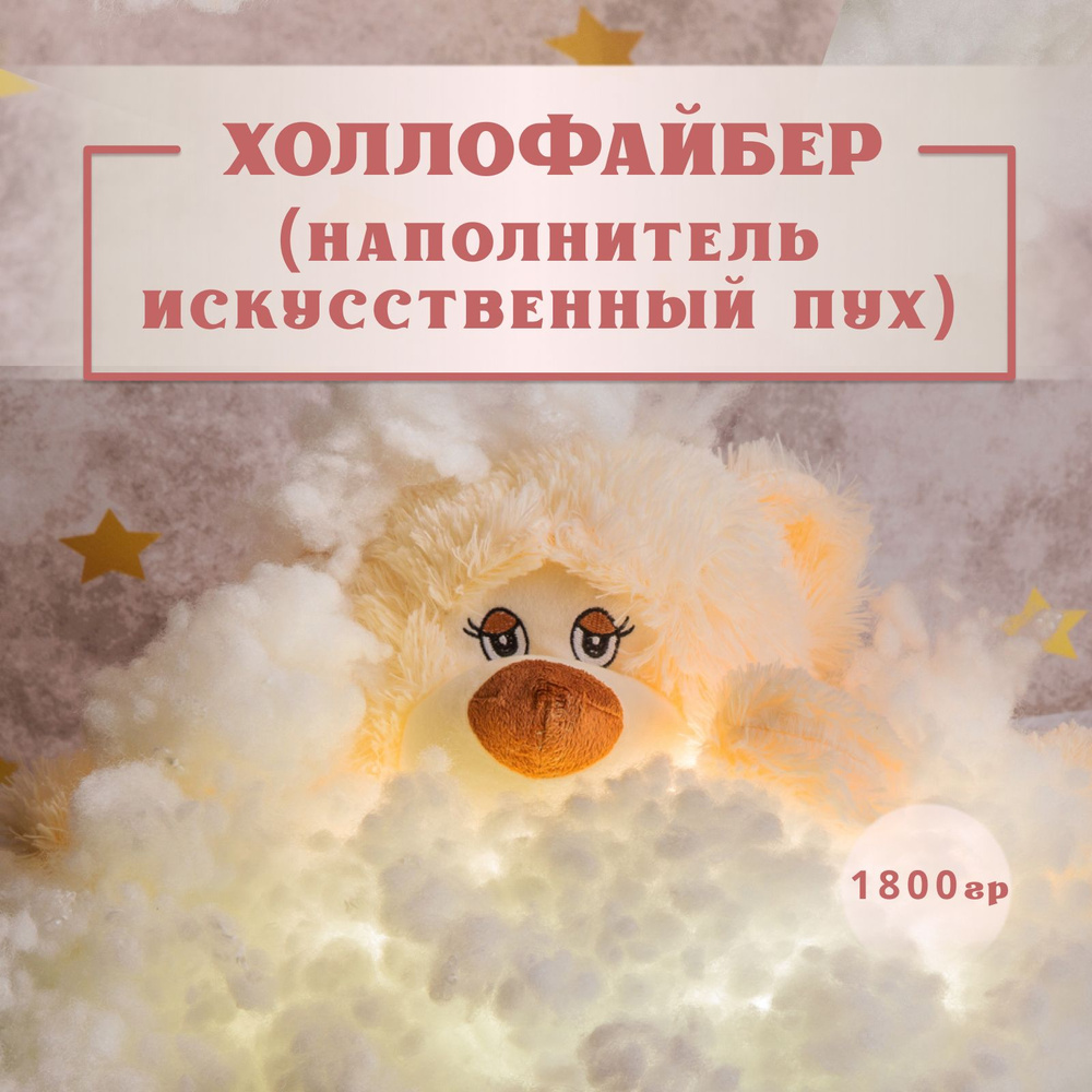 Холлофайбер (синтепух) Texxet, наполнитель для подушек и игрушек, 1800 г  #1