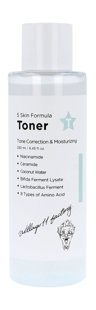 Тонер для ровного тона кожи лица с ниацинамидом и глутатионом / Village ...