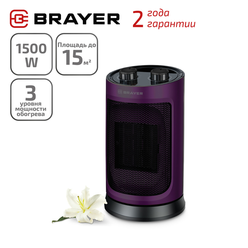 Тепловентилятор BRAYER BR4850. 3 режима работы: холодный, теплый, горячий  воздух. - купить с доставкой по выгодным ценам в интернет-магазине OZON  (204504532)