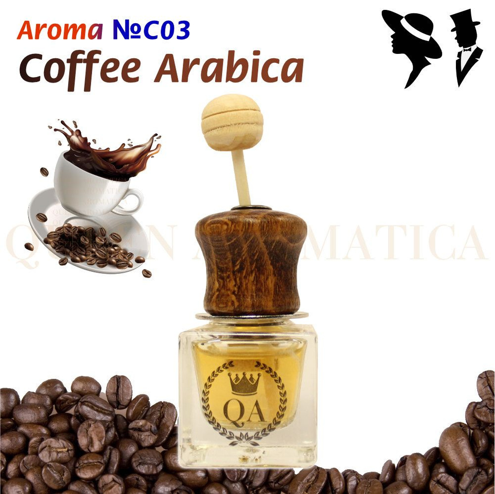 Queen Aromatica Ароматизатор для автомобиля Diffuzor - Coffee Arabica /  Ароматаизатор на дефлектор - купить с доставкой по выгодным ценам в  интернет-магазине OZON (468277545)