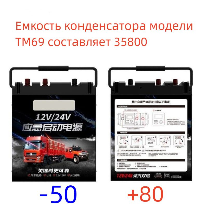 Стартерное зарядное устройство на 12/24 вольта для легковых и грузовых ...