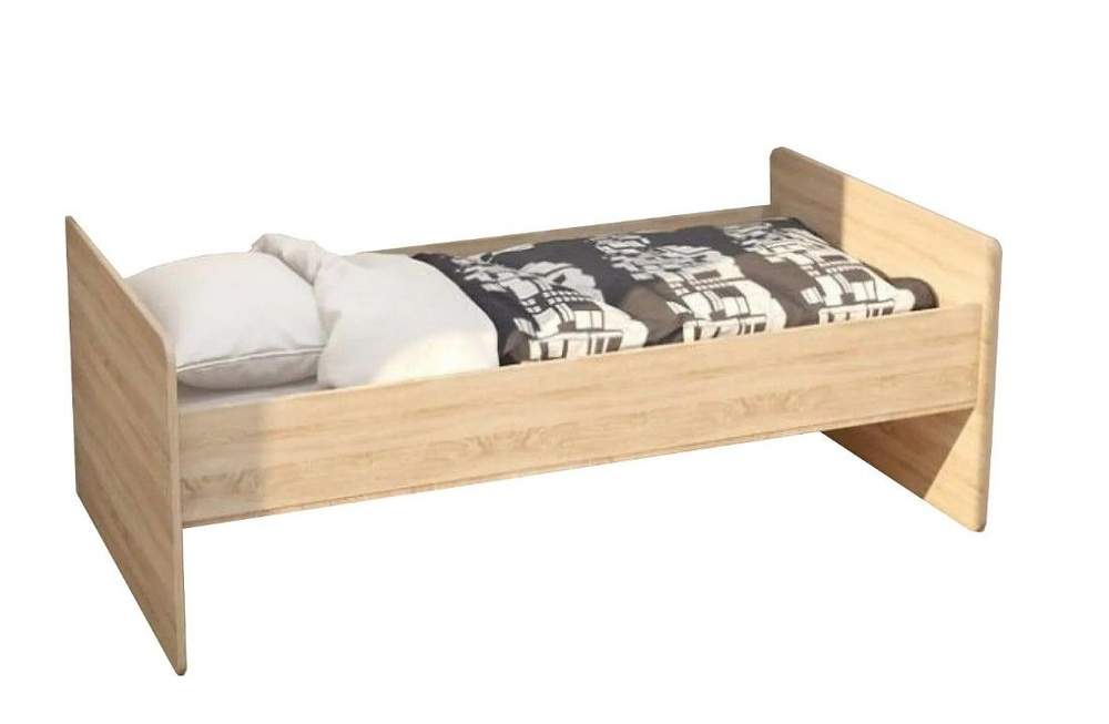 Односпальная кровать МС "Умка" К-001 (кровать) ЛДСП Дуб Сонома - купить ...