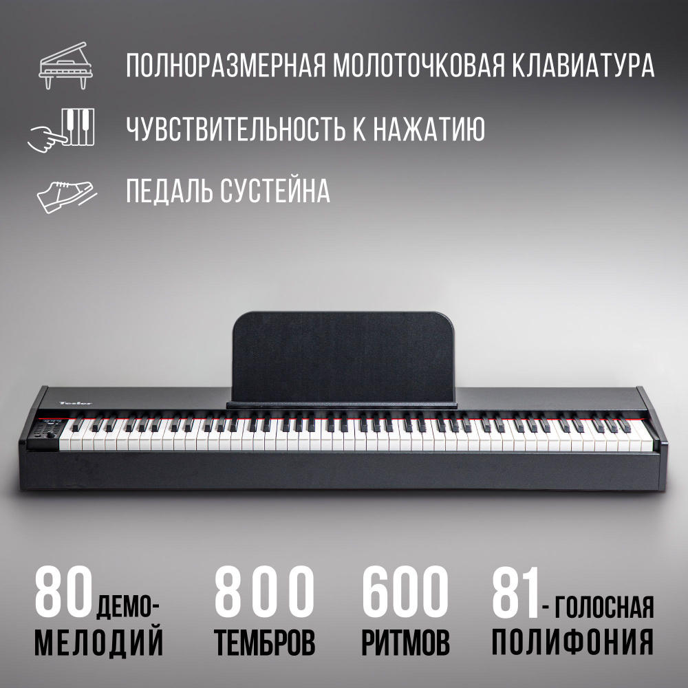 Цифровое пианино TESLER STZ-8805 BLACK