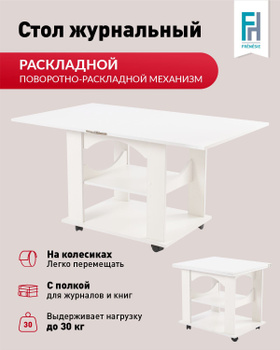 Раскладной Стол На Колесиках – купить на OZON по низкой цене