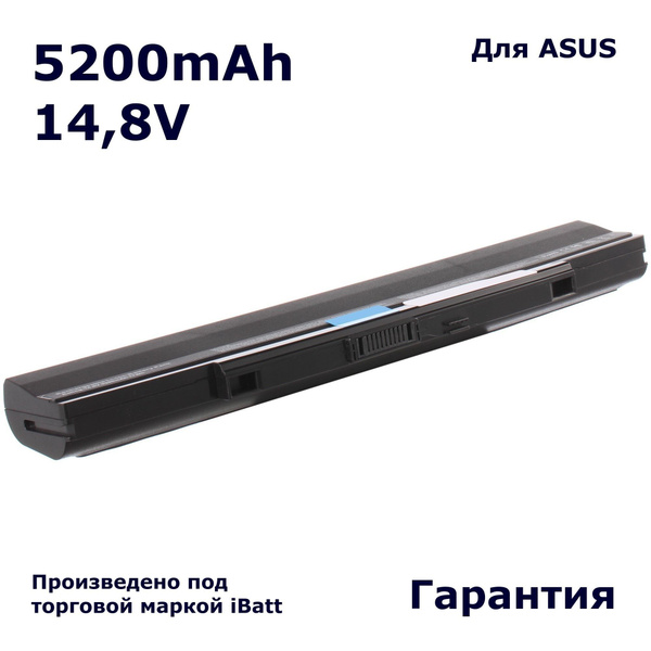U42 Аккумулятор iBatt 5200mAh для ноутбука Asus U42, U43SD (A32-U53) (14.4V ...