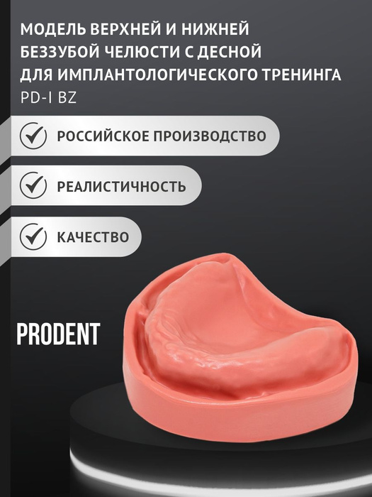 Учебная модель беззубой челюсти, стоматологический тренажер, имитация ...