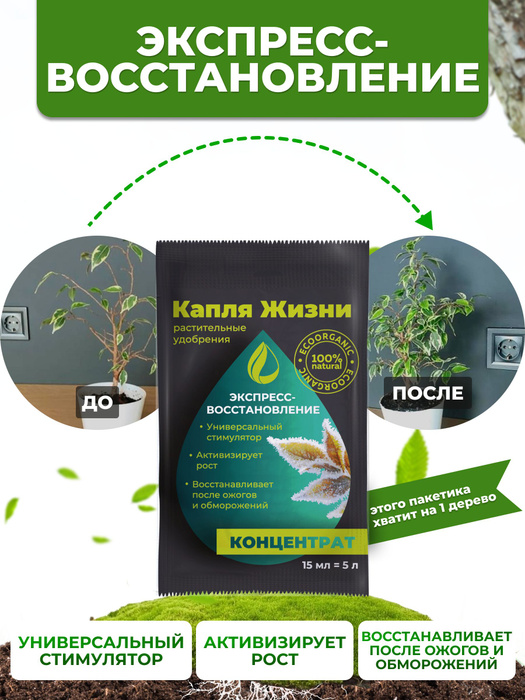 Органическое удобрение для растений Капля Жизни "Экспресс ...