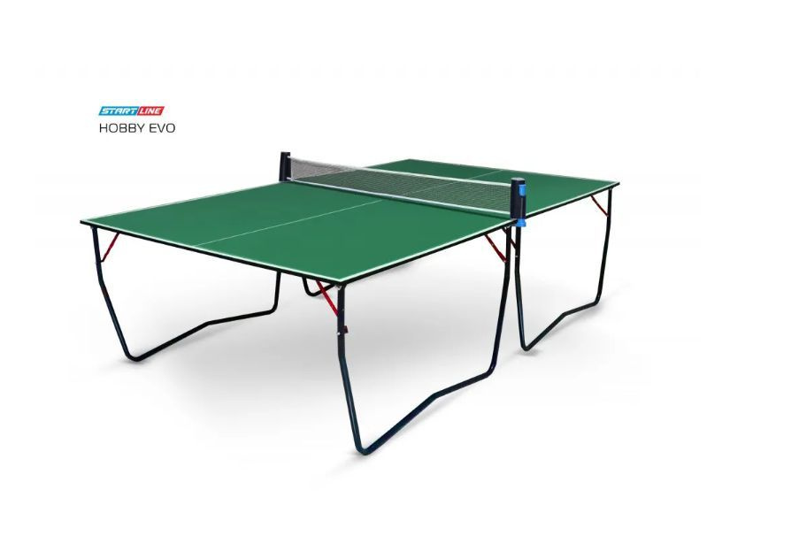 Теннисный стол Start Line, HobbyEVO, для помещений, Зеленый с сеткой ...