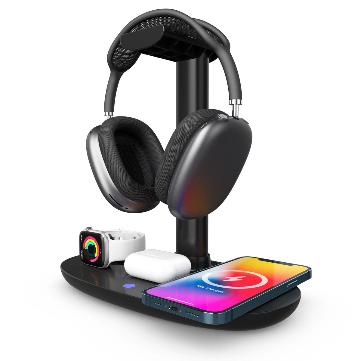 Подставка для наушников ,4 в 1 Функция беспроводной зарядки для Airpods ...