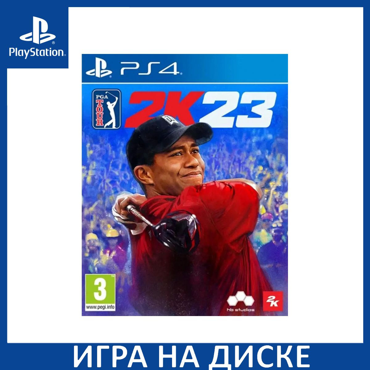 Диск с Игрой PGA Tour Golf 2K23 (PS4). Новый лицензионный запечатанный диск.