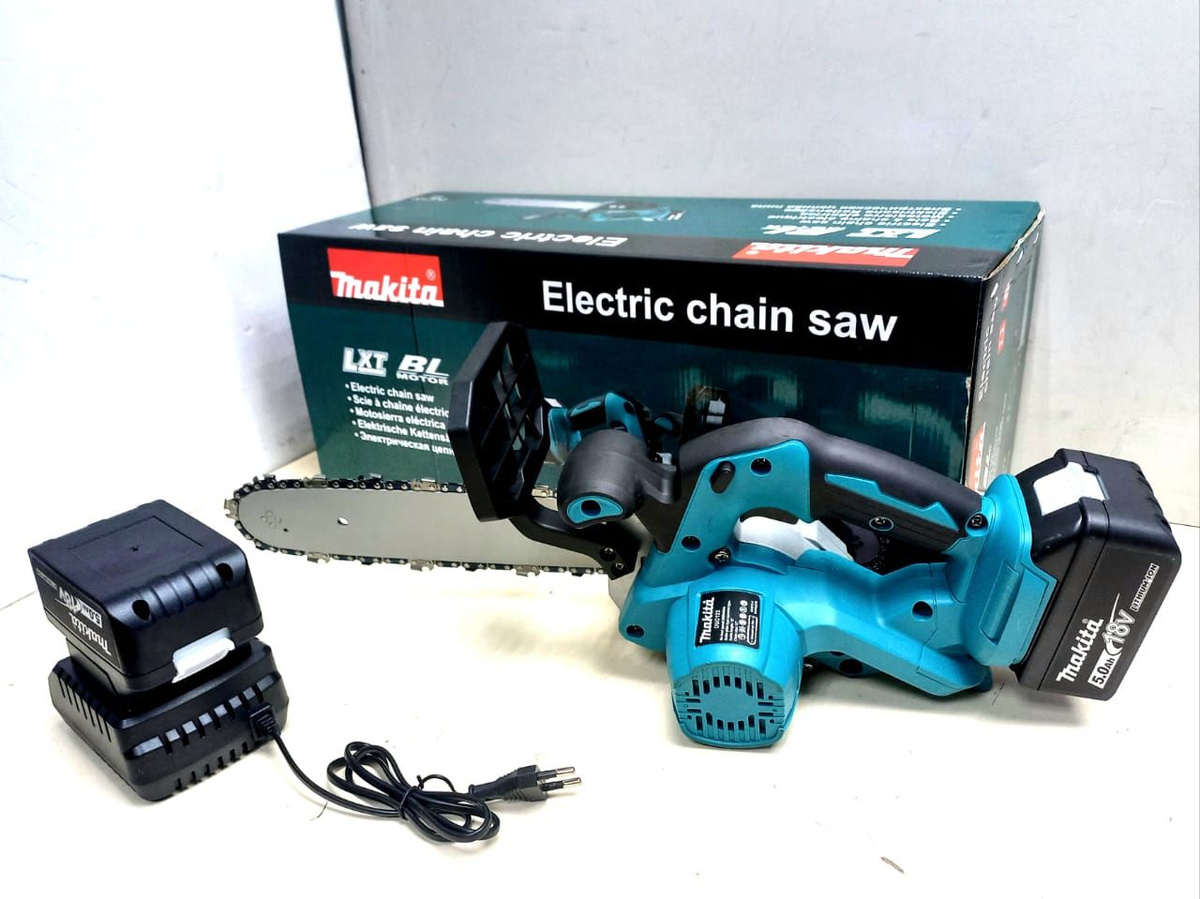 Аккумуляторная цепная пила Макита DUC122 LXT , 18V аккумуляторы 5.0 Ah ...
