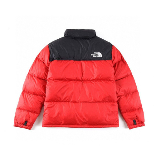 North face nuptse red black online