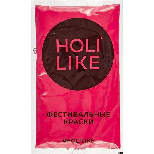 Краска Холи (HOLI) 1 пак, розовая, для фестивалей, праздников и детских дней рождения, розовый