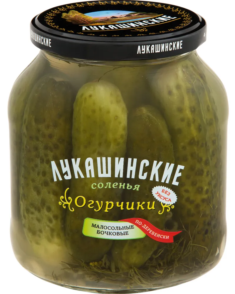 Лукашинские Огурцы малосольные по-Суздальски 670 гр. 1 шт., 670 г, 1 шт, фото 2