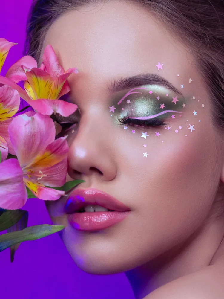 Queridos Glitters Глиттер Гель. Блёстки для лица и тела. Цвет "Звёзды Моя Прелесть" 3 мл, 3 мл, фото 5