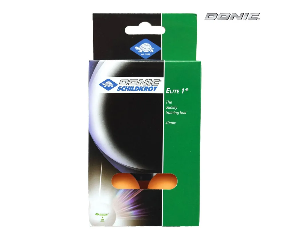 Мячики для настольного тенниса DONIC ELITE 1, 6 штук, оранжевый, оранжевый