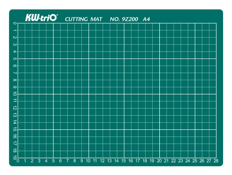 Коврик для резки Kw-Trio A4 300х220 мм зеленый, 300x220 мм, фото 4