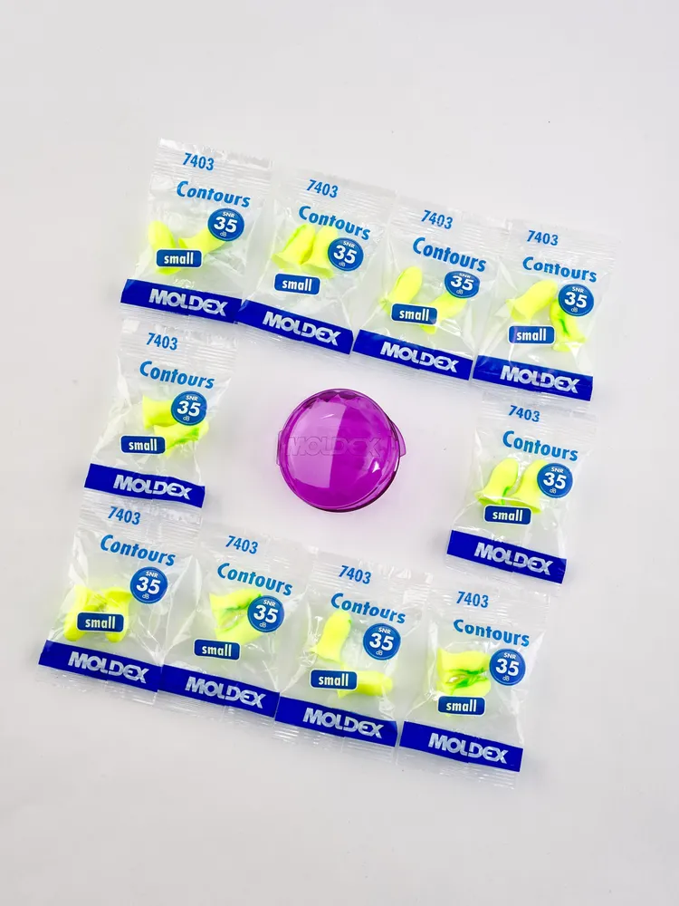 Беруши для сна маленькие (противошумные вкладыши) Moldex Contours small, 10 пар с кейсом, вариант, фото 5