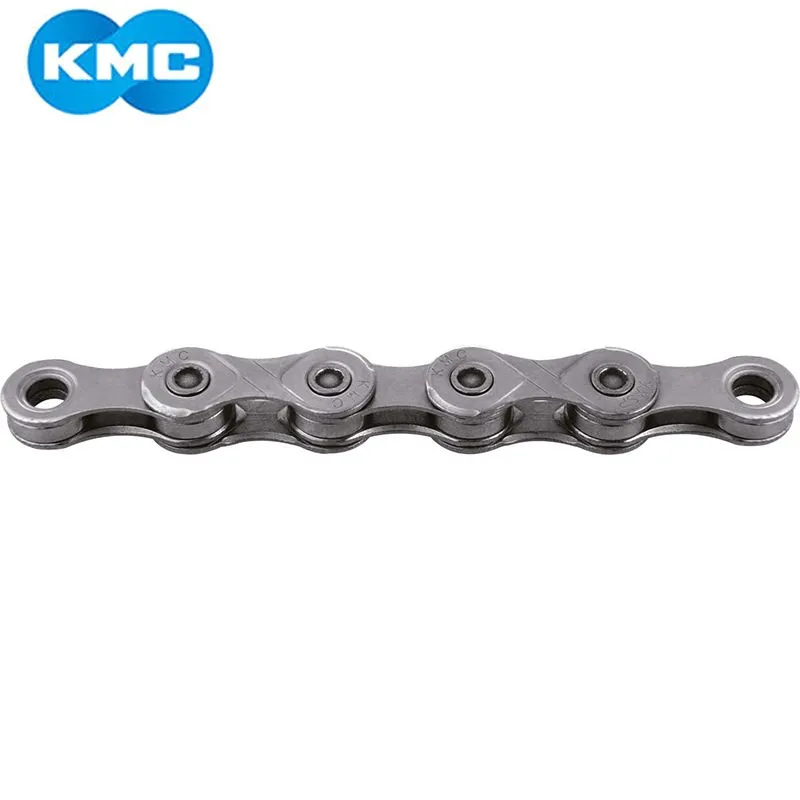 Цепь для горного шоссейного велосипеда KMC X10 116L, 10-скоростная, серебристая, черная велосипедная цепь, 116 л, фото 6