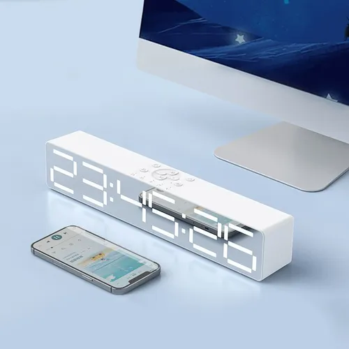 Компьютерный динамик B133 Bluetooth с часами, будильником, AUX, TF-картой, входящим вызовом и другим