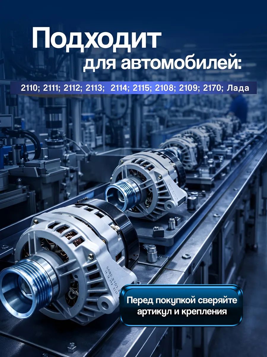 Генератор 100А ВАЗ 2110-2115 инжектор АТЭ-1