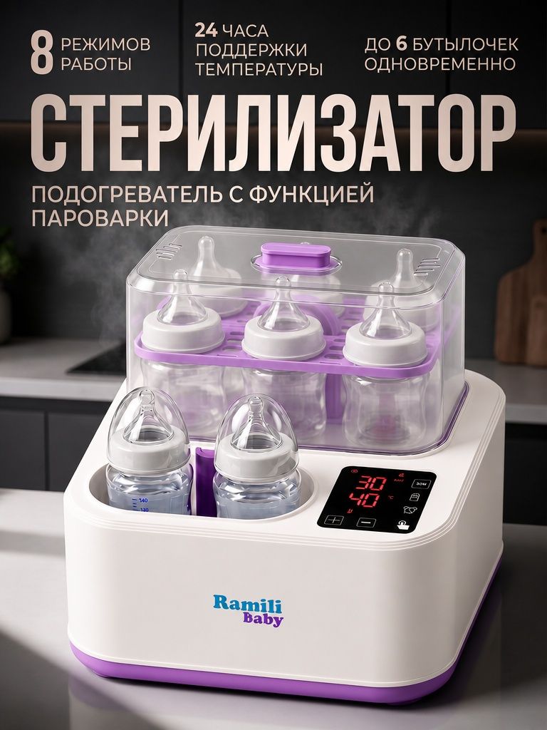 ☆　Chi・Chi様 ｜Biocell、サンプロ、ルース Стерилизатор подогреватель для бутылочек и сосок с сушкой 8 в 1