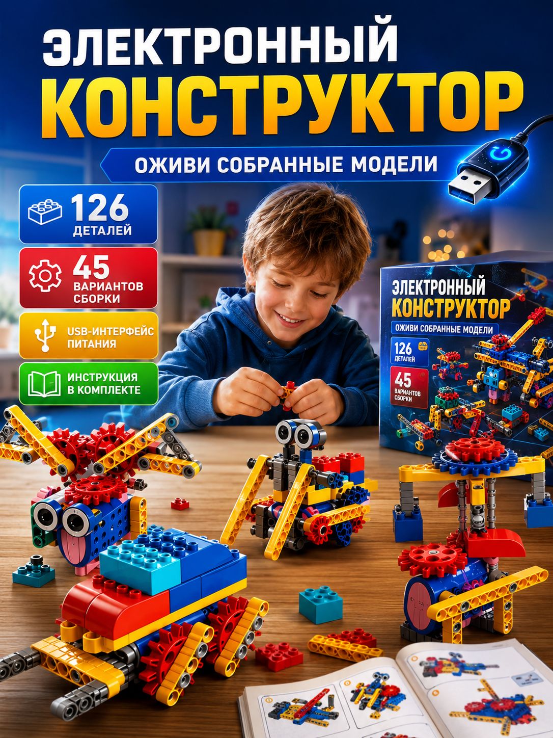 STEMконструкторробот12в1насолнечныхбатареях,обучающийнаборпоробототехнике,развивающаяигрушкадлядетей