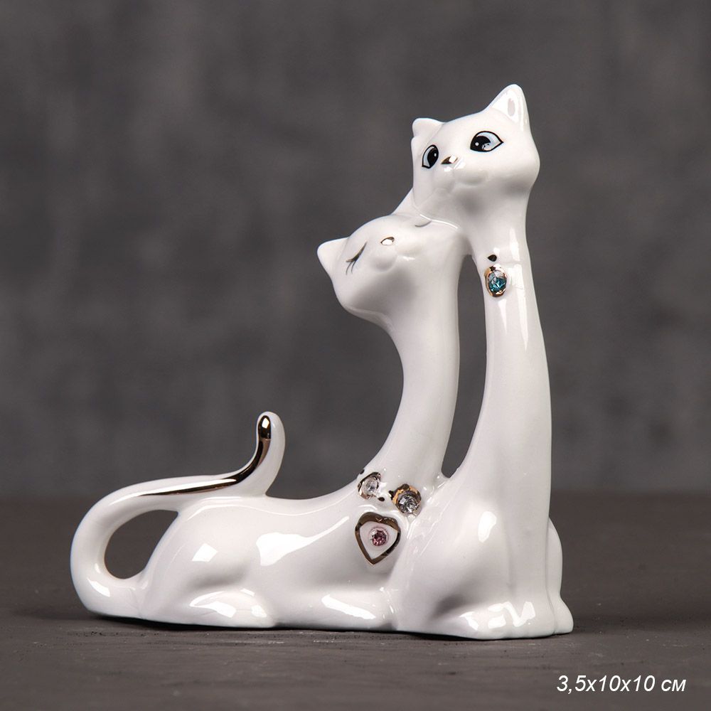 Статуэтка Кошечки, фарфор, 10 см