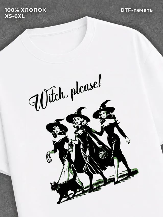 Футболка witch салемские ведьмы