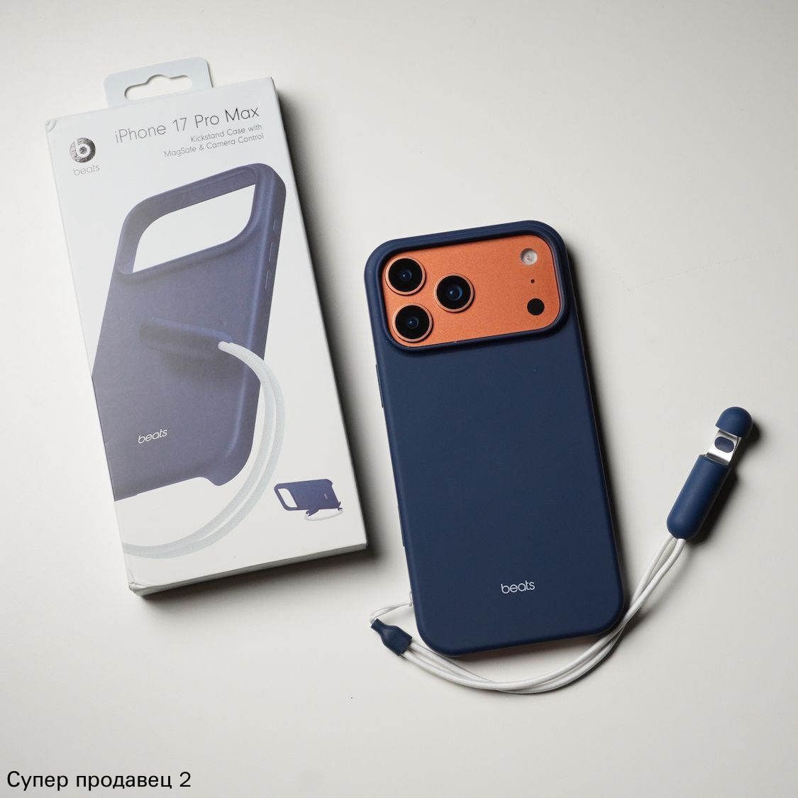 智能手机壳 用于 Apple iPhone 17 Pro Max, 塑料 , 深蓝色