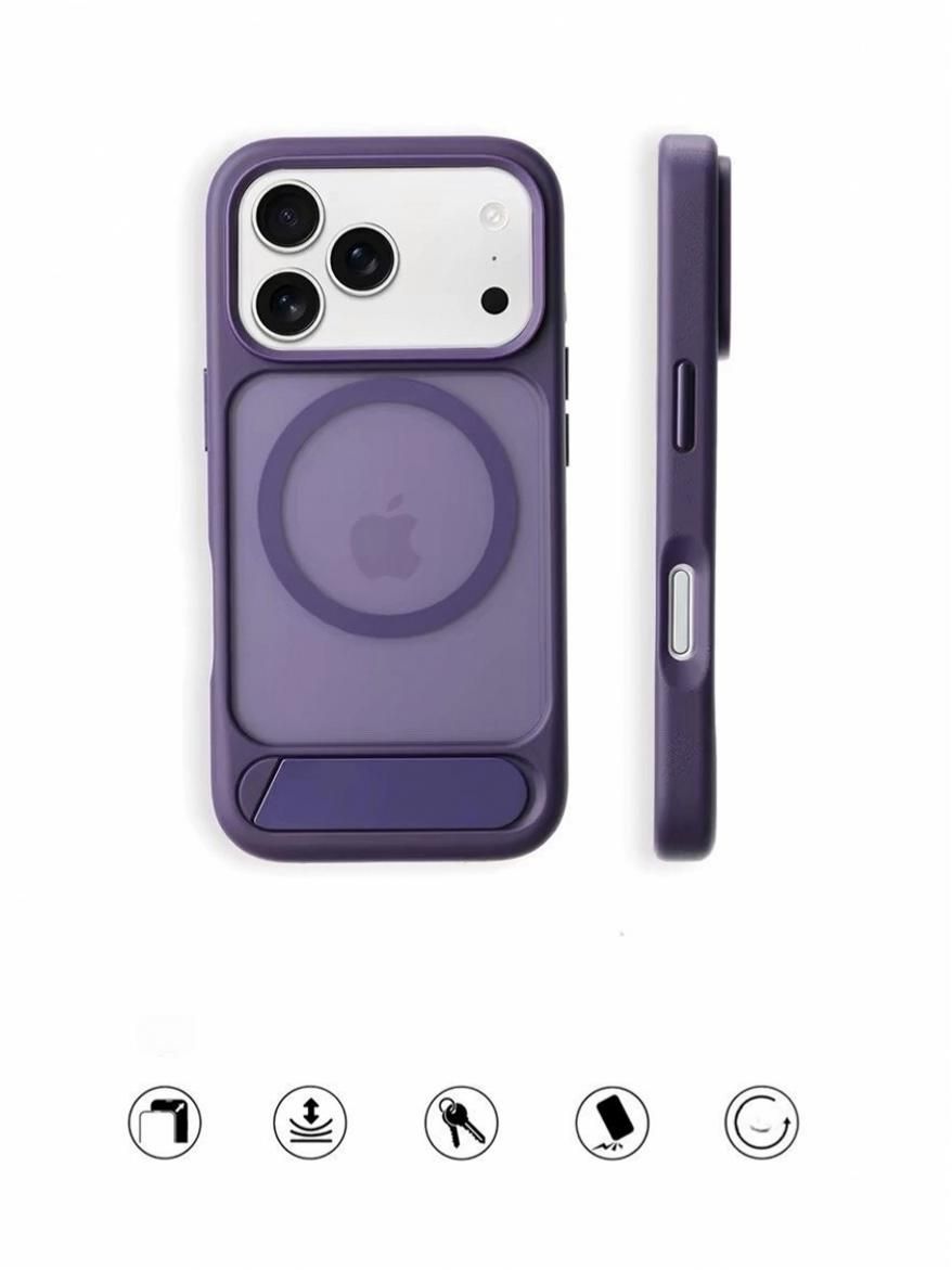 智能手机壳 用于 Apple iPhone 17 Pro Max, 硅胶, 紫色