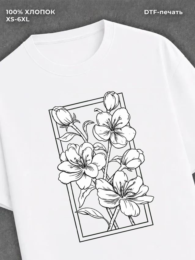 Футболка flowers